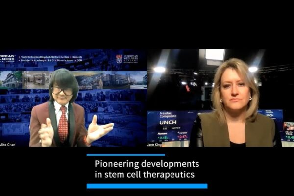 Prof. Dato’ Sri Dr. Mike Chan Was Interviewed Yet Again By Jane King From NASDAQ Marketsite, New York As A Scientific Innovator In Stem Cell Research And Age Reversal!