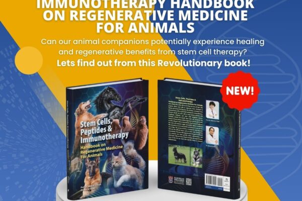 NEW BOOK: Stem Cells, Peptides & Immunotherapy: Handbook on Regenerative Medicine for Animals!