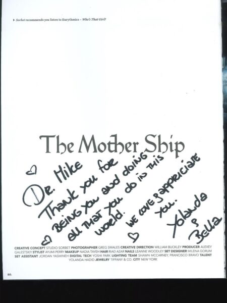 Yolanda Hadid’s Heartfelt Tribute to Prof. Mike Chan! ✨ On the title page of Yolanda’s article in Sorbet magazine, entitled “The Mother Ship” a beautiful moment was captured when Yolanda wrote: "Dr Mike, thank you for being you and doing all that you do in this world. We love & appreciate you. Yolanda & Bella."